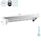 Amgood 12 in. x 60 in. Stainless Steel Wall Mounted Pot Rack with Shelf and 6 Double Sided Chrome Plated Hooks AMG WS-PS-1260 - alternate 3